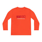 Every Season is HCKY SZN Youth Competitor Long Sleeve Tee (Red Logo) - Various Colors