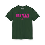HCKY SZN Simple Star DryBlend Tee Shirt (Pink Logo) - Various Colors
