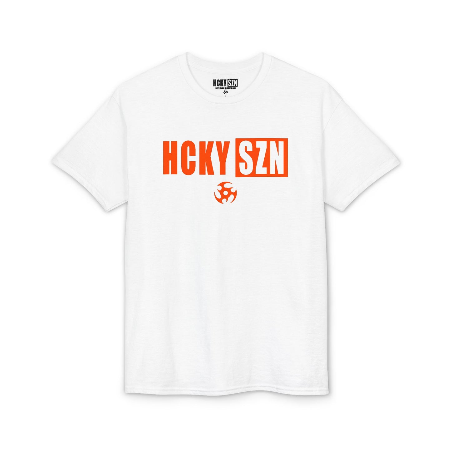 HCKY SZN Simple Star DryBlend Tee Shirt (Orange Logo) - Various Colors
