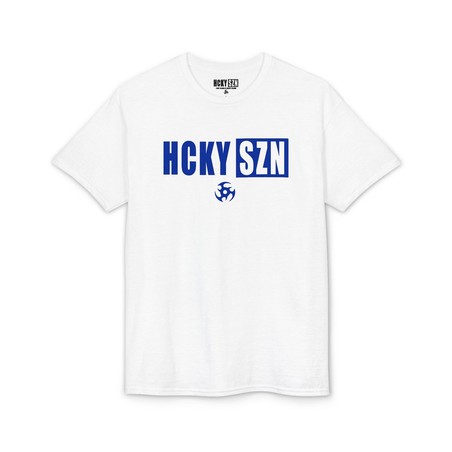 HCKY SZN Simple Star DryBlend Tee Shirt (Blue Logo) - Various Colors