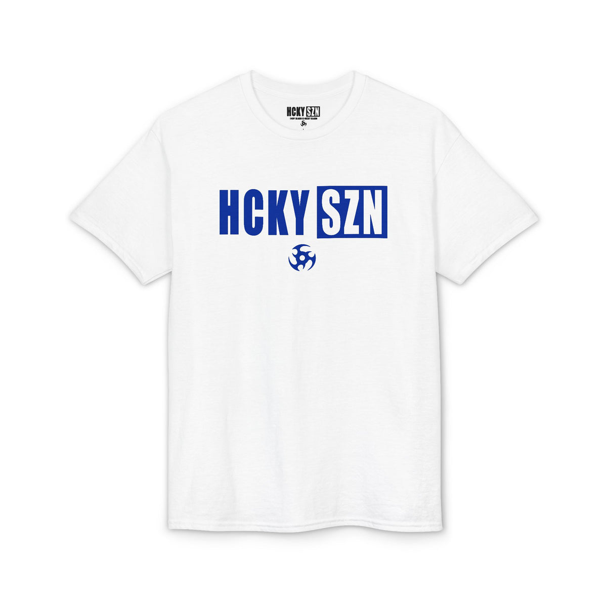 HCKY SZN Simple Star DryBlend Tee Shirt (Blue Logo) - Various Colors