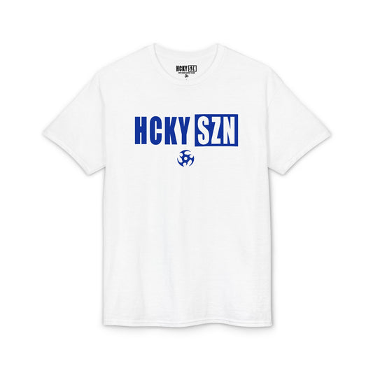 HCKY SZN Simple Star DryBlend Tee Shirt (Blue Logo) - Various Colors