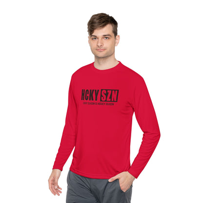 Every Season is HCKYSZN Performance Long Sleeve Tee - Black Logo