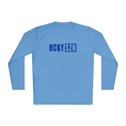 HCKY SZN Performance Long Sleeve Tee (Royal Blue Logo) - Various Colors