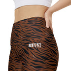 HKY SZN High Waisted Workout Shorts (Tiger Stripe)