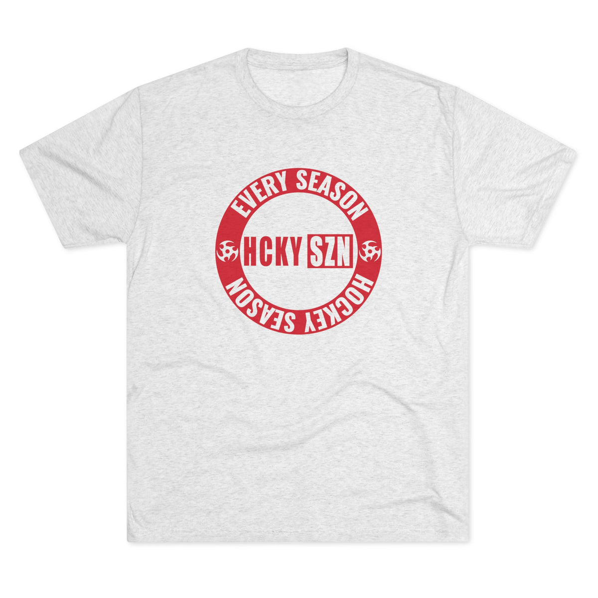 HCKY SZN Circle Logo TriBlend Tee Shirt (Red) - Various Colors