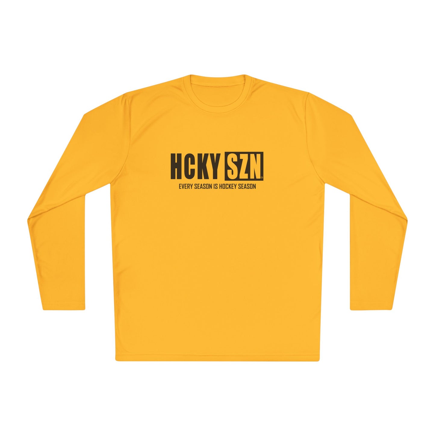 Every Season is HCKYSZN Performance Long Sleeve Tee - Black Logo
