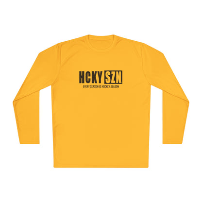 Every Season is HCKYSZN Performance Long Sleeve Tee - Black Logo