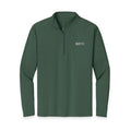 HCKY SZN Embroidered Quarter-Zip Pullover (Forest/White)