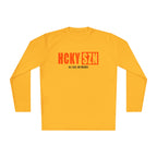 HCKYSZN (All Gas) Long Sleeve Adult Performance Tee - Gold/Orange/Black