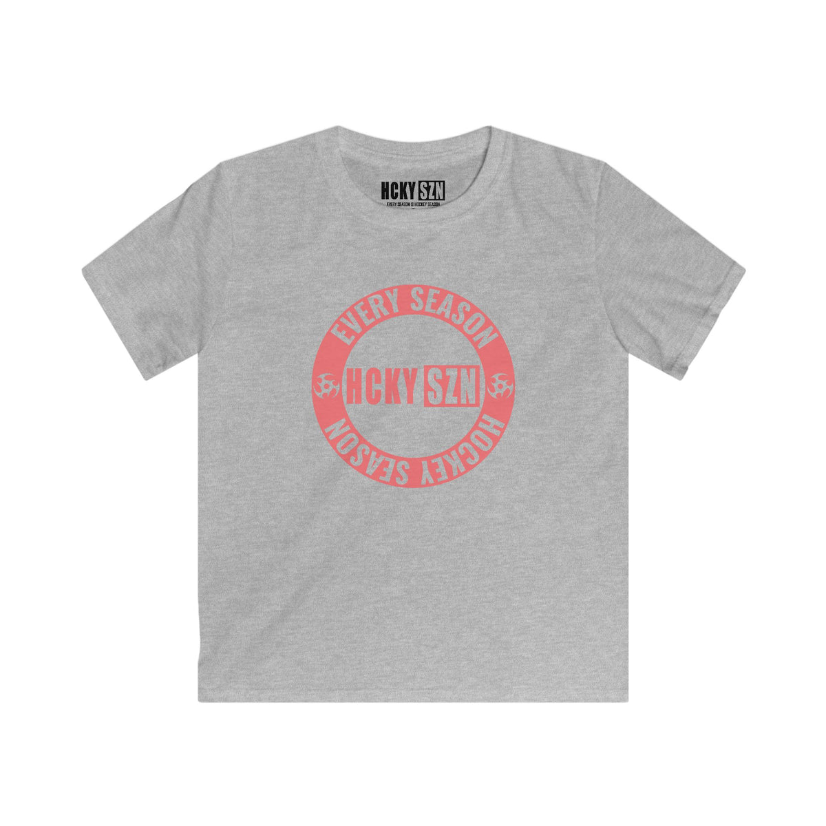 Youth Circle SZN Softstyle Tee (Peach Logo) - Various Colors