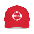 HCKY SZN Circle Logo Mid Profile Baseball Cap (Red/Red/White)