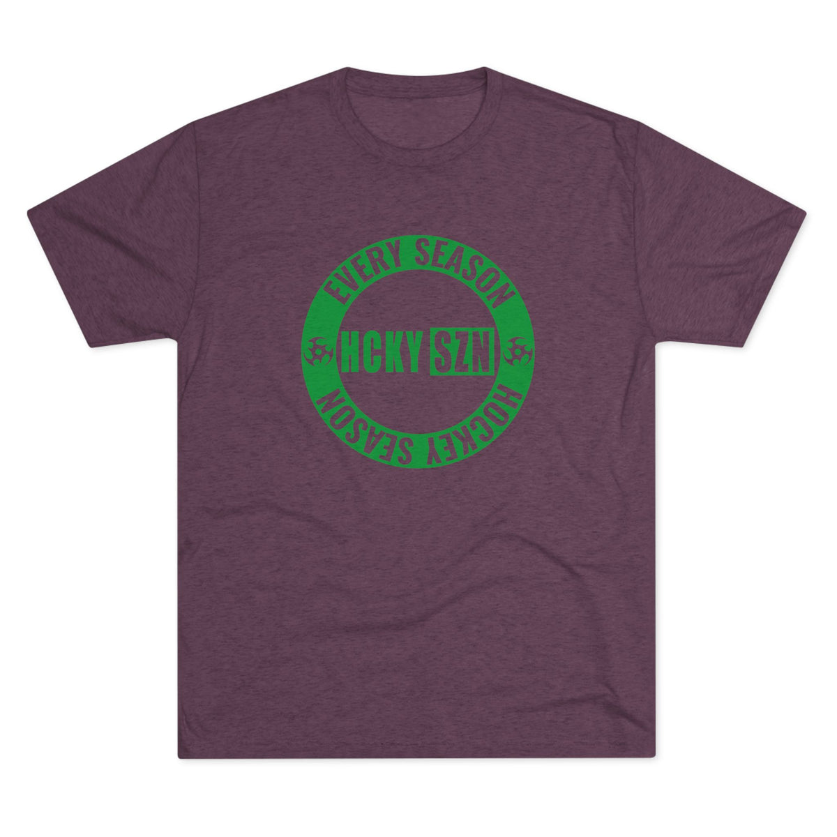 HCKY SZN Circle Logo TriBlend Tee Shirt (Green) - Various Colors