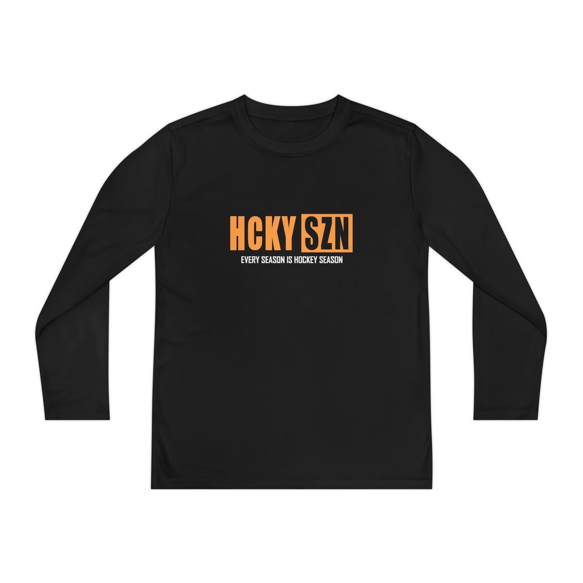 Every Season is HCKY SZN Youth Competitor Long Sleeve Tee (Mango Logo) - Various Colors