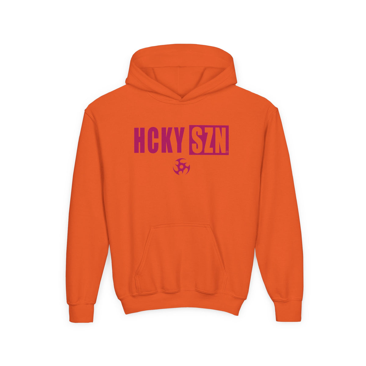 Youth HCKY SZN (Raspberry Logo) Hooded Sweatshirt - Various Colors