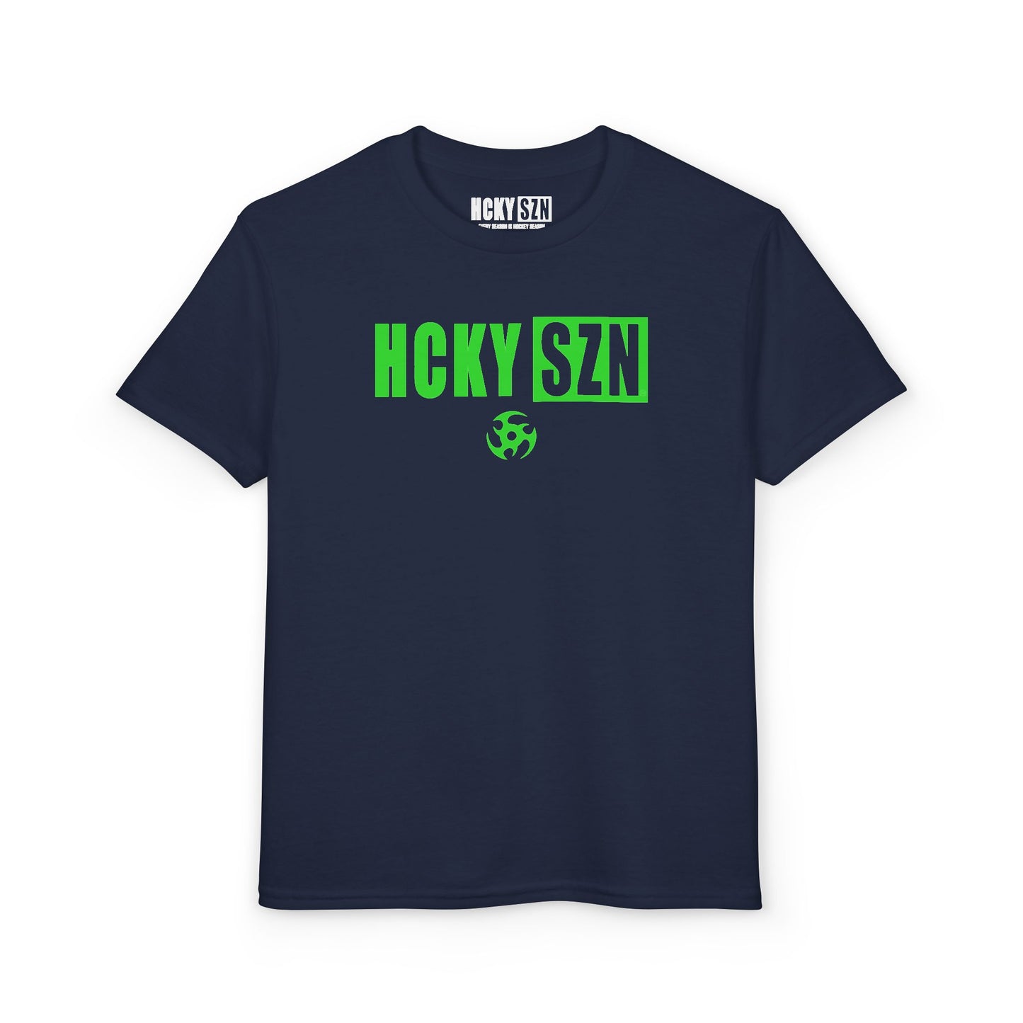 Youth HCKY SZN DryBlend Tee Shirt (Lime Logo) - Various Colors