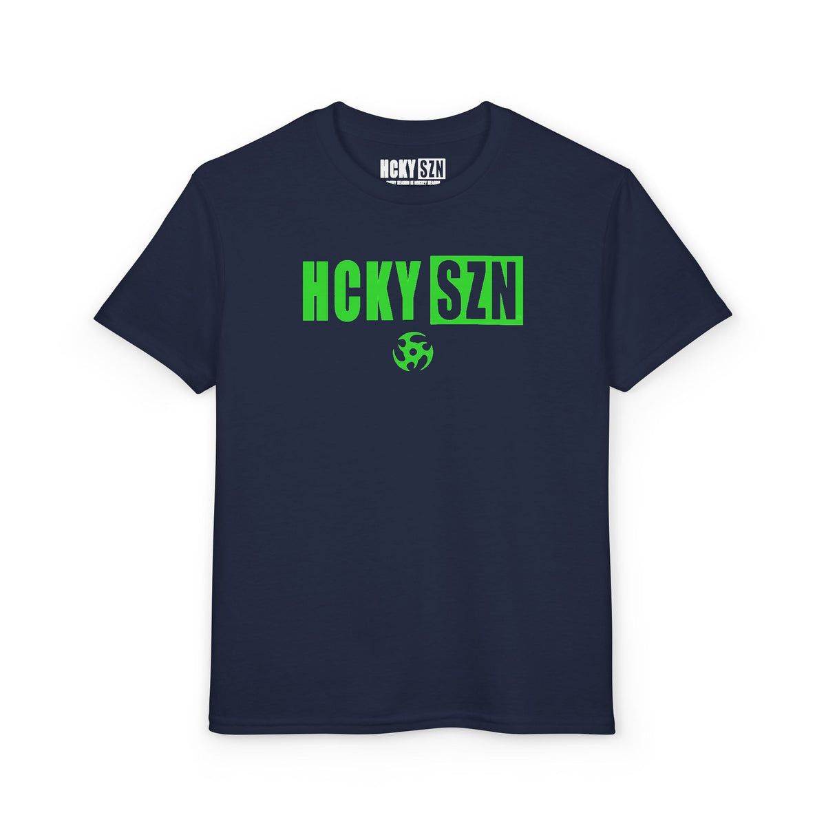 Youth HCKY SZN DryBlend Tee Shirt (Lime Logo) - Various Colors