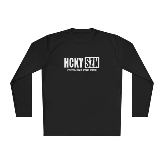 HCKY SZN Performance Long Sleeve Tee (White Logo) - Various Colors
