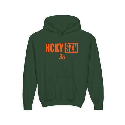 Youth HCKY SZN (Orange Logo) Hooded Sweatshirt - Various Colors