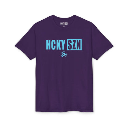 HCKY SZN Simple Star DryBlend Tee Shirt (Sky Blue Logo) - Various Colors