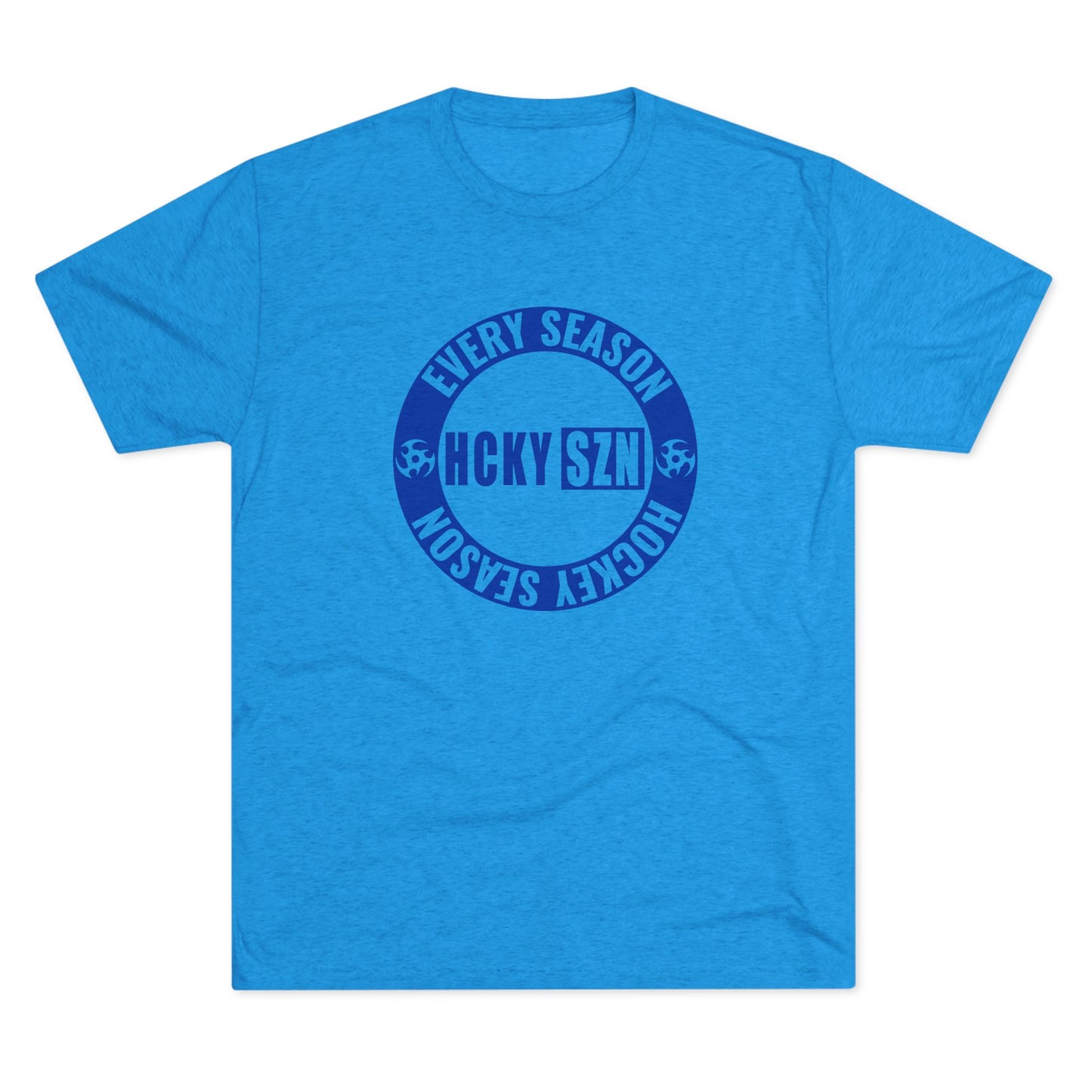 HCKY SZN Circle Logo TriBlend Tee Shirt (Royal Blue) - Various Colors