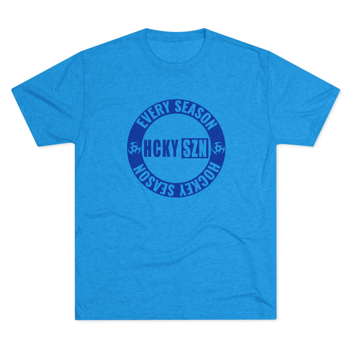 HCKY SZN Circle Logo TriBlend Tee Shirt (Royal Blue) - Various Colors