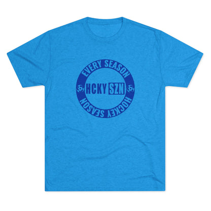 HCKY SZN Circle Logo TriBlend Tee Shirt (Royal Blue) - Various Colors