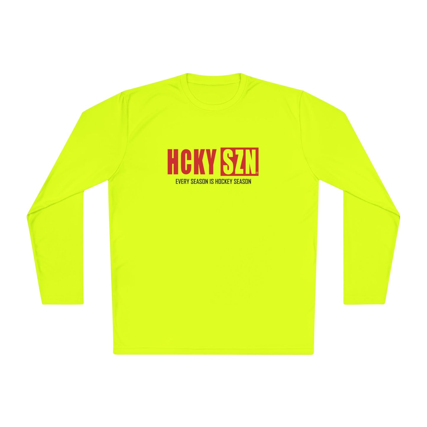 Every Season is HCKYSZN Performance Long Sleeve Tee - Red Logo