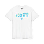 HCKY SZN Simple Star DryBlend Tee Shirt (Sky Blue Logo) - Various Colors