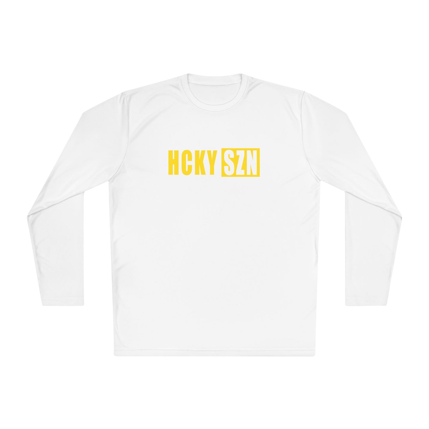 HCKY SZN Performance Long Sleeve Tee (Yellow Logo) - Various Colors