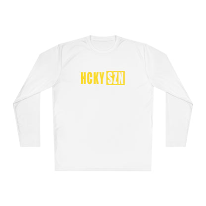 HCKY SZN Performance Long Sleeve Tee (Yellow Logo) - Various Colors