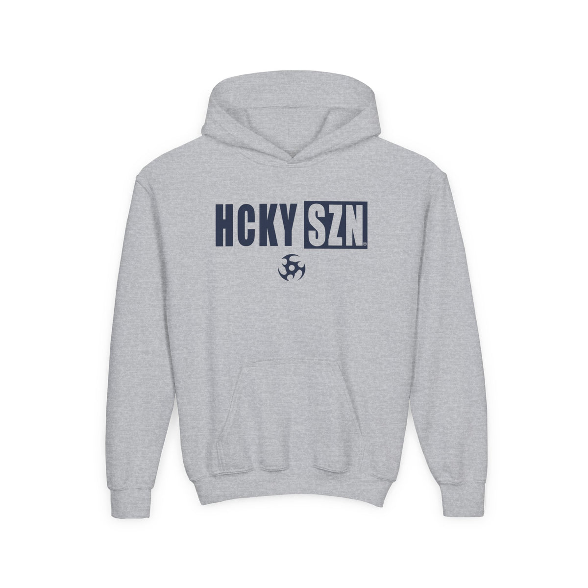 Youth HCKY SZN (Navy Logo) Hooded Sweatshirt - Various Colors