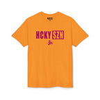 HCKY SZN Simple Star DryBlend Tee Shirt (Raspberry Logo) - Various Colors