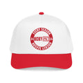 HCKY SZN Circle Logo Mid Profile Baseball Cap (White/Red/Red)
