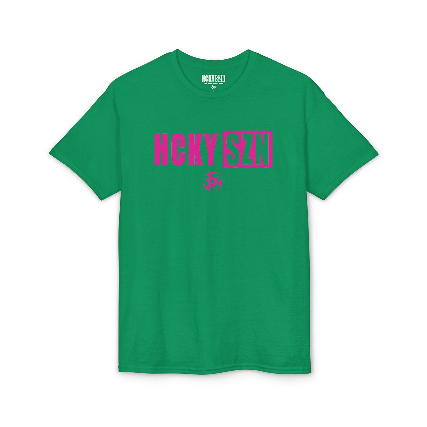 HCKY SZN Simple Star DryBlend Tee Shirt (Pink Logo) - Various Colors
