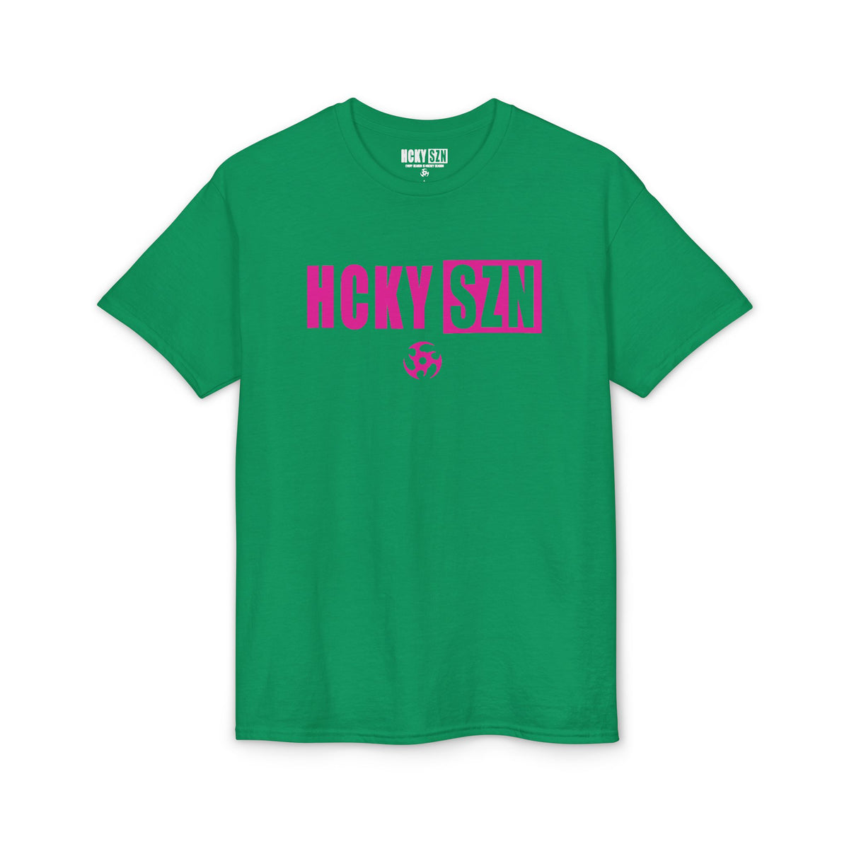 HCKY SZN Simple Star DryBlend Tee Shirt (Pink Logo) - Various Colors