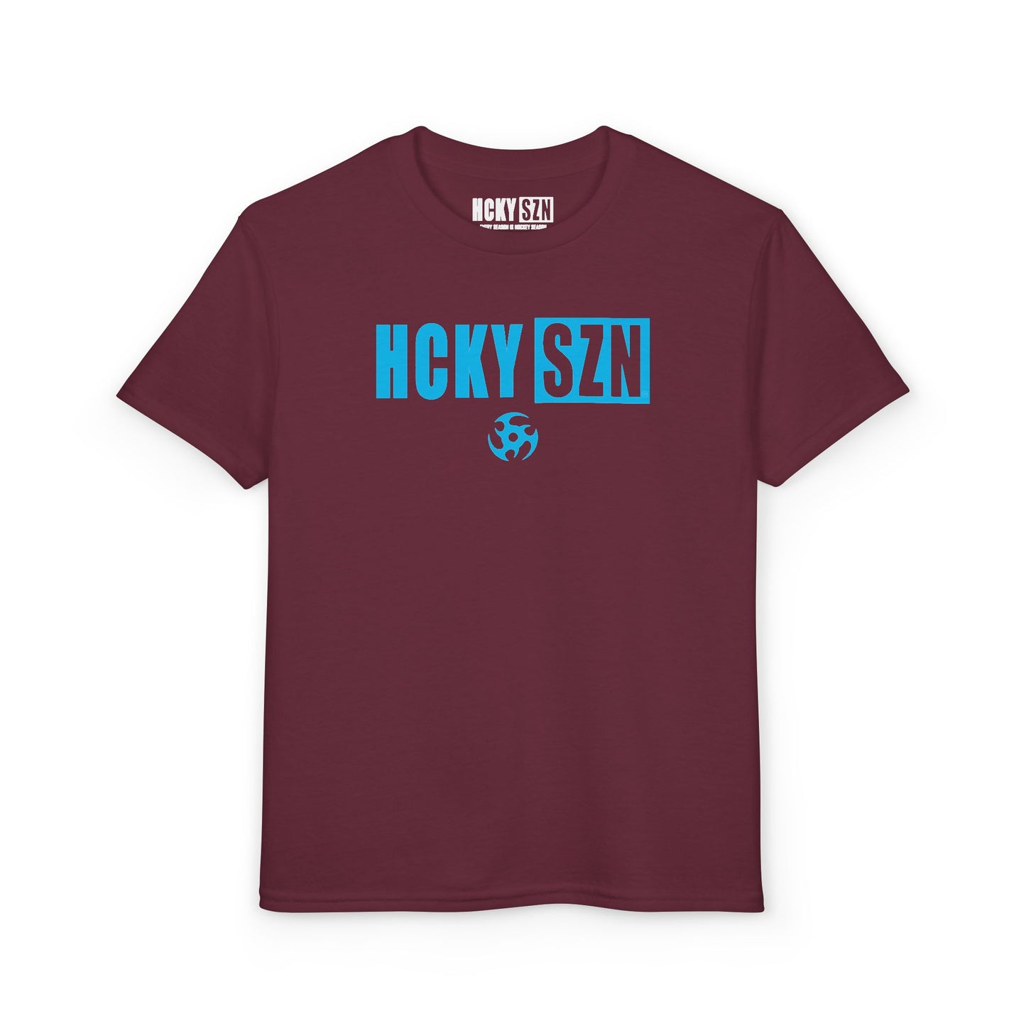Youth HCKY SZN DryBlend Tee Shirt (Sky Blue Logo) - Various Colors