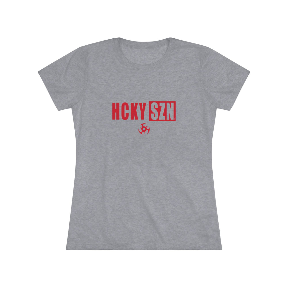Women’s Hockey Vibe Triblend Tee (Red Logo)