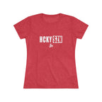 Women’s Hockey Vibe Triblend Tee (White Logo)