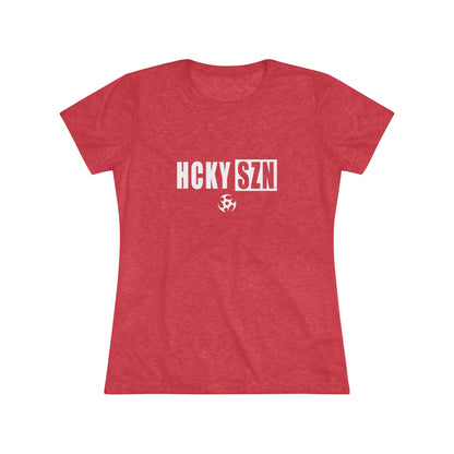 Women’s Hockey Vibe Triblend Tee (White Logo)