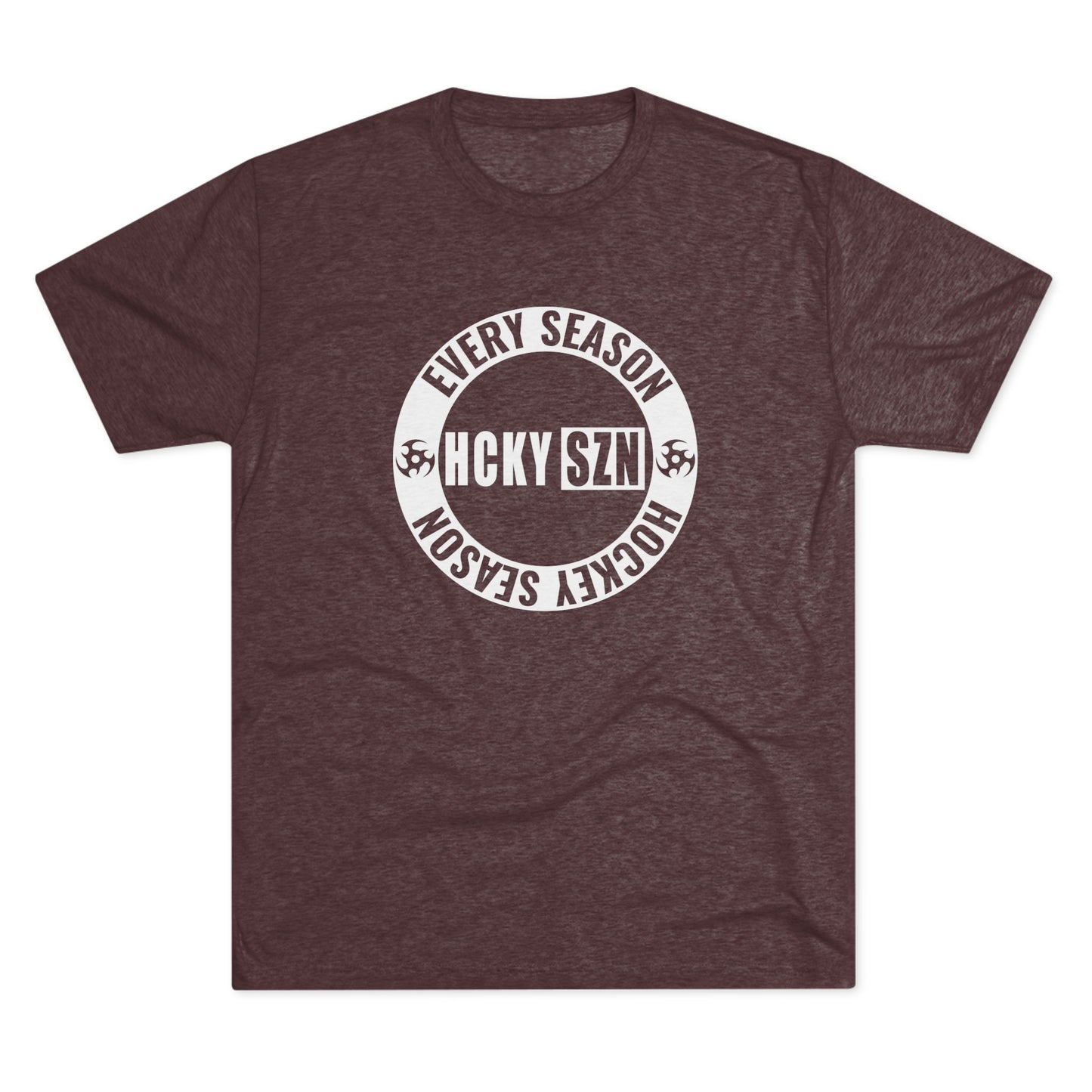 HCKY SZN Circle Logo TriBlend Tee Shirt (White) - Various Colors