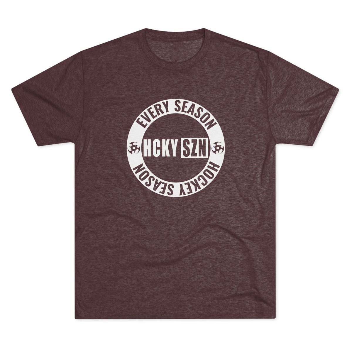 HCKY SZN Circle Logo TriBlend Tee Shirt (White) - Various Colors