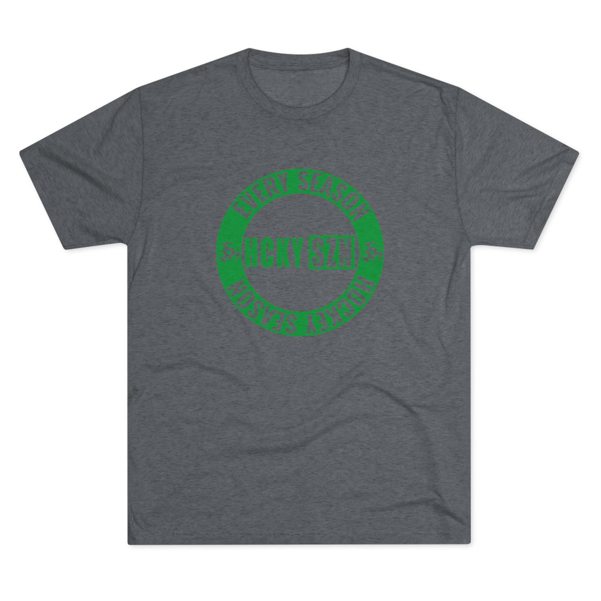 HCKY SZN Circle Logo TriBlend Tee Shirt (Green) - Various Colors