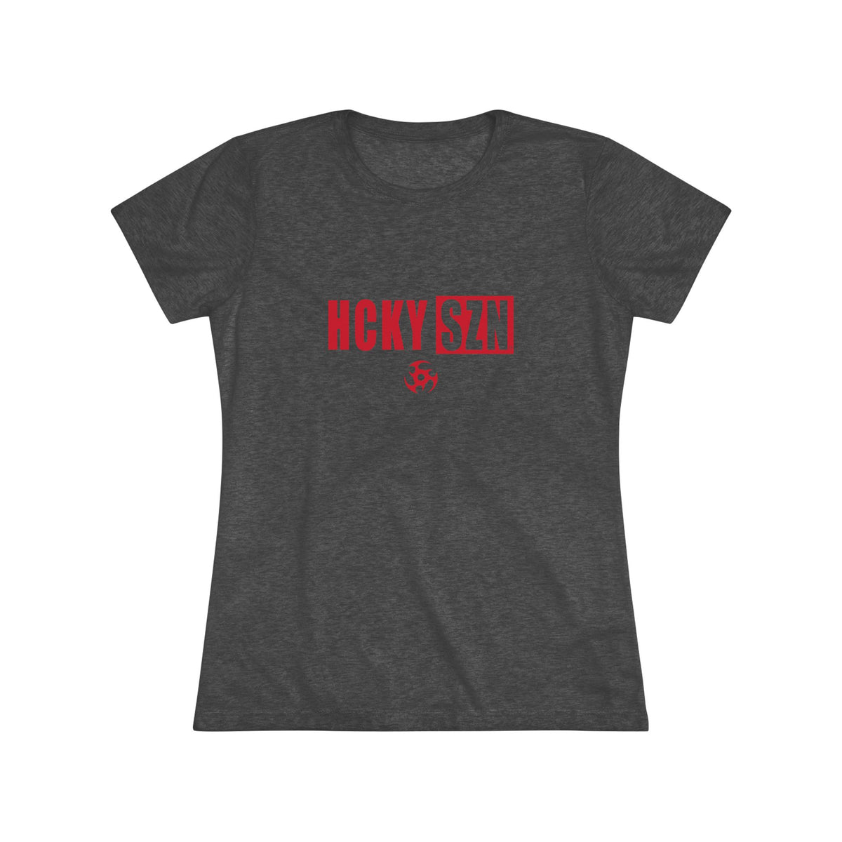 Women’s Hockey Vibe Triblend Tee (Red Logo)