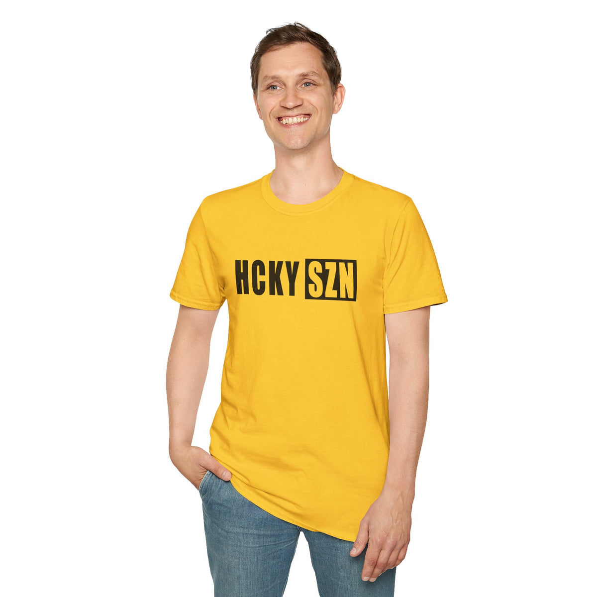 HCKY SZN Softstyle Tee Shirt (Daisy)