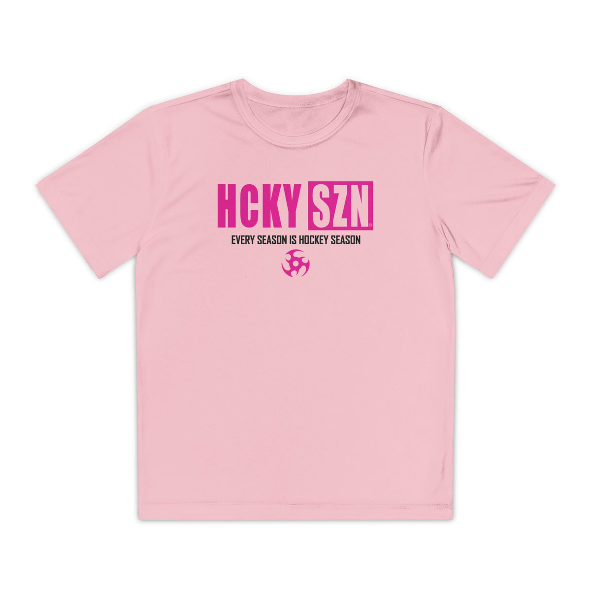 Every Season is HCKY SZN Youth Competitor Tee (Hot Pink Logo) - Various Colors