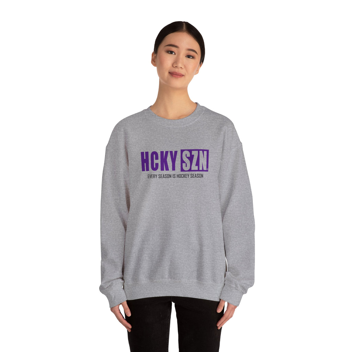 HCKY SZN Crewneck Sweatshirt (Purple Logo) - Various Colors