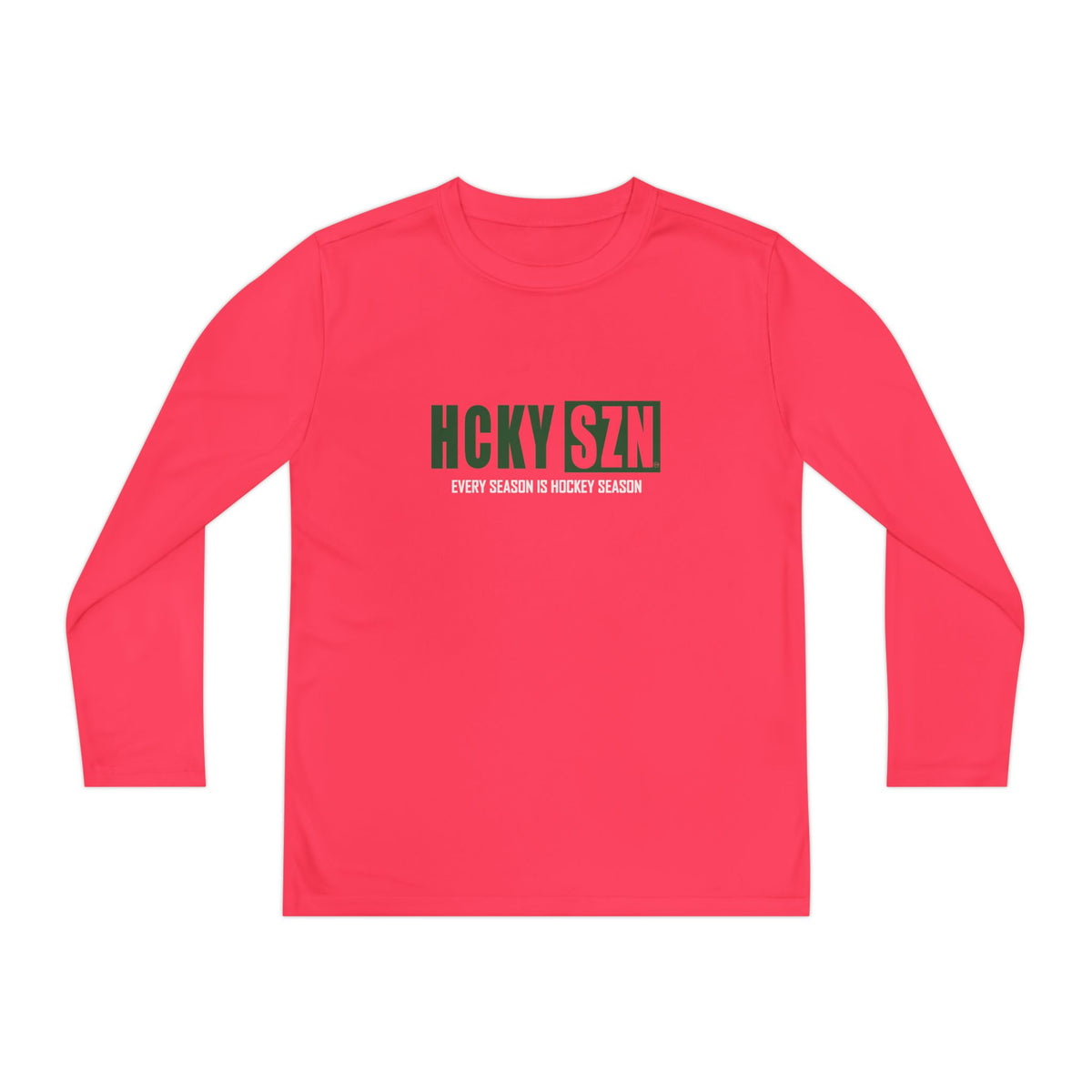 Every Season is HCKY SZN Youth Competitor Long Sleeve Tee (Forest Logo) - Various Colors