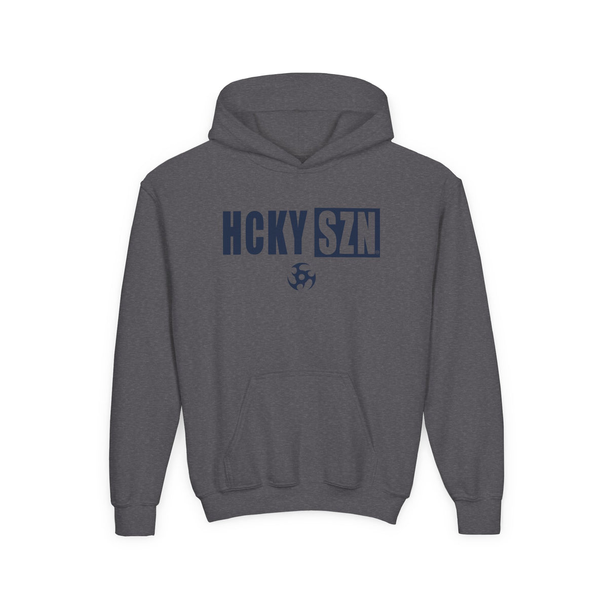 Youth HCKY SZN (Navy Logo) Hooded Sweatshirt - Various Colors