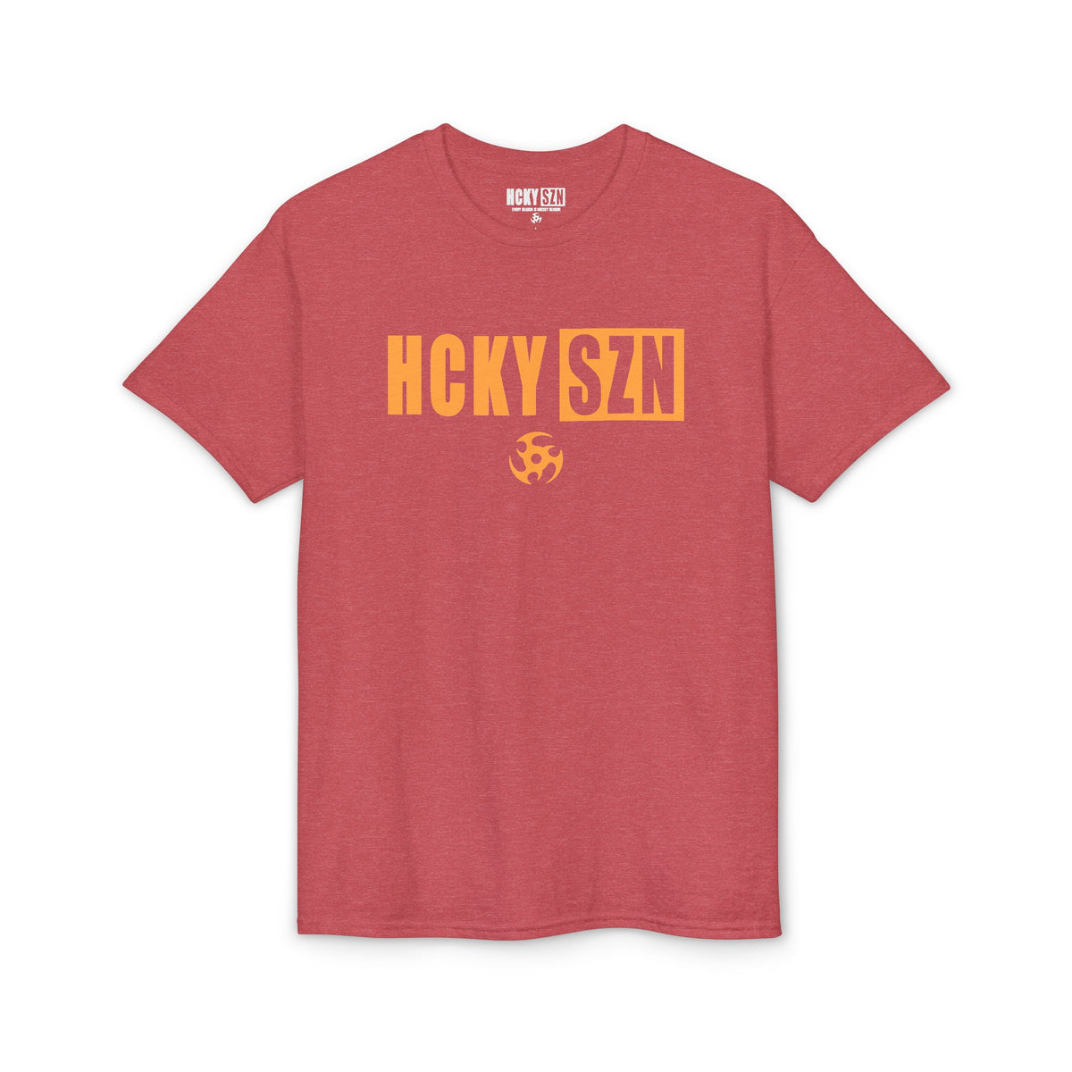 HCKY SZN Simple Star DryBlend Tee Shirt (Mango Logo) - Various Colors